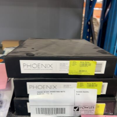PHOENIX NX QUIL SHOWER ROSE MATTE BLACK 606-5000-10