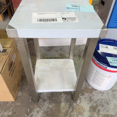 OLD STOCK - SMALL METAL TABLE SOLD AS IS NO WARRANTY