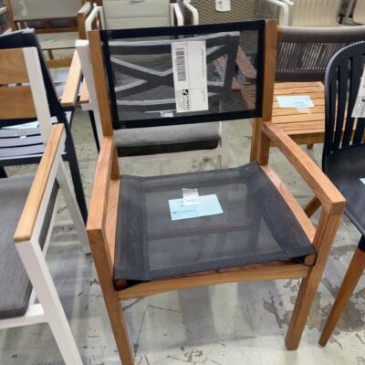 DESIGNER OUTDOOR CHAIR SOLD AS IS