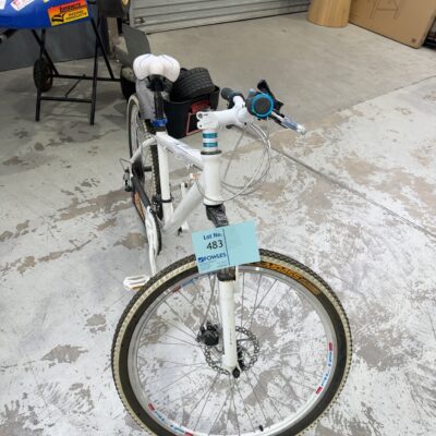 SECONDHAND - WHITE BICYLE, SOLD AS IS