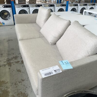 USED OFFICE FURNITURE - LARGE OVERSIZE SECTIONAL 3 SEATER COUCH, SOLD AS IS