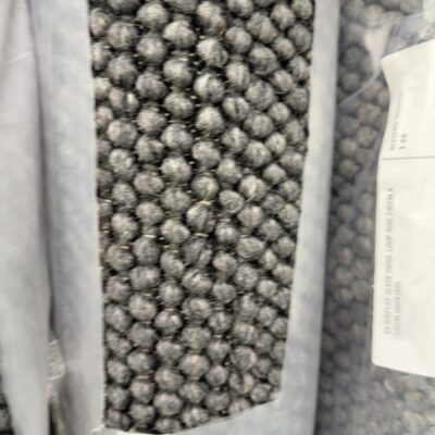 EX DISPLAY WOOL LOOP RUG, 200CM X 290CM, HAND WOVEN, SLATE, RRP99