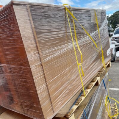 SECOND HAND OFFICE FURNITURE - PALLET OF LAMINATE BOOKCASES, SOLD AS IS