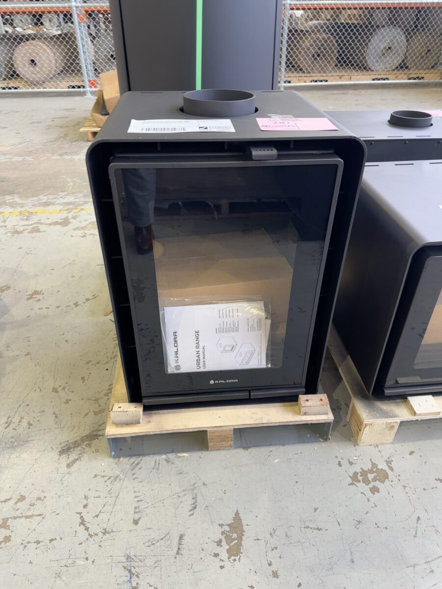 EX DISPLAY KALORA URBAN PT WOOD FIRED HEATER, UNIQUE UPRIGHT WOOD FIRE, HEATS UP TO 200M2 SG0010100016-25-0079 RRP$2799