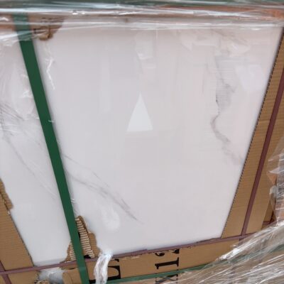 PALLET OF 600MM X 1200MM TILES GLOSS WHITE MARBLE, 612T101