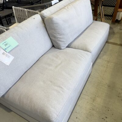 EX STAGING - GREY COUCH (PART - NO ENDS) SOLD AS IS