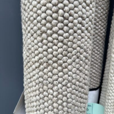 EX DISPLAY WOOL LOOP RUG 200CM X 290CM, HAND WOVEN RRP99