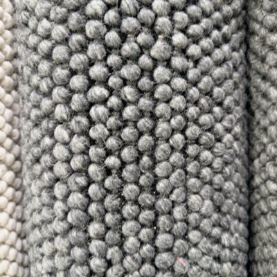 EX DISPLAY BEIGE WOOL LOOP RUG 200CM X 290CM, HAND WOVEN RRP99