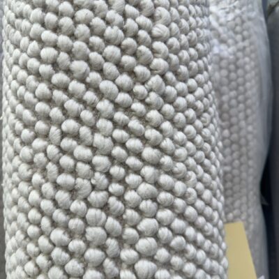 EX DISPLAY IVORY WOOL LOOP RUG 200CM X 290CM RRP99