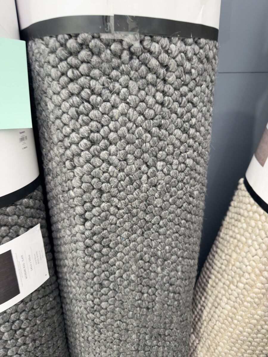 EX DISPLAY WOOL LOOP RUG 240CM X 330CM RRP$1999