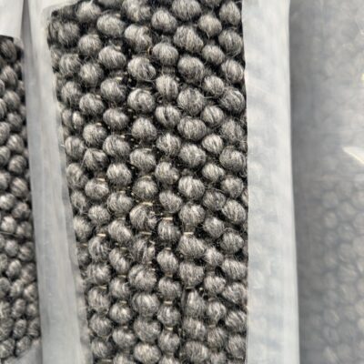 EX DISPLAY WOOL LOOP RUG, HAND WOVEN, SLATE, 240CM X 330CM, RRP99