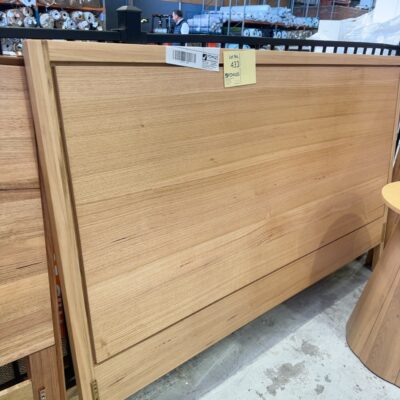 EX DISPLAY TIMBER KING SIZE HEADBOARD ONLY, SOLD AS IS