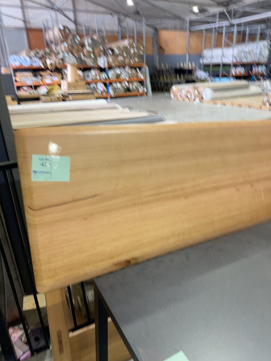 EX DISPLAY MALIBU KING STANDARD HEADBOARD ONLY, MESSMATE TIMBER SOLD AS IS