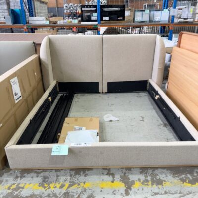 SAMPLE FURNITURE - CARMEN KING BEDFRAME, SOLD AS IS