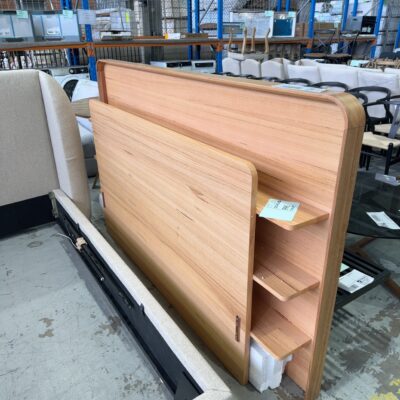 SAMPLE FURNITURE - OBAN MESSMATE TIMBER QUEEN BEDHEAD ONLY SOLD AS IS