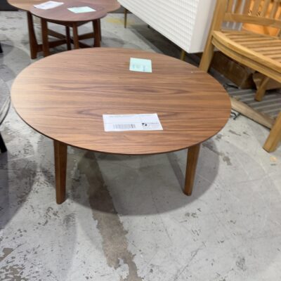 SAMPLE FURNITURE - TESS COFFEE TABLE, 900MM, WALNUT NATURAL SOLD AS IS