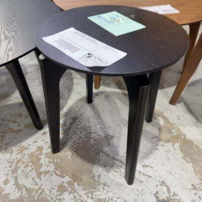 SAMPLE FURNITURE - TESS END TABLE, 420MM, ASH TIMBER, BLACK STAIN SOLD AS IS