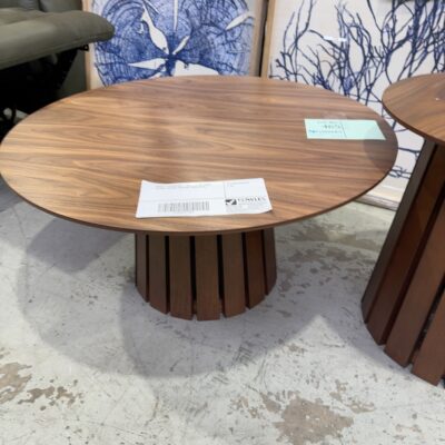 SAMPLE FURNITURE - TINA COFFEE TABLE, 800MM, WALNUT NATURAL SOLD AS IS