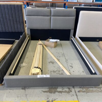 SAMPLE FURNITURE - COLBY QUEEN BEDFRAME SOLD AS IS