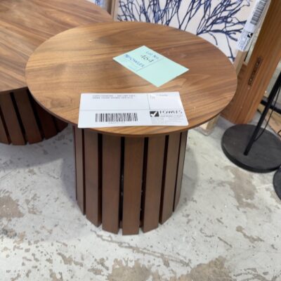 SAMPLE FURNITURE - TINA LAMP TABLE, 480MM, WALNUT NATURAL SOLD AS IS