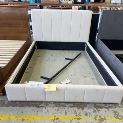 SAMPLE BEDS - DELILAH QUEEN BEDFRAME, SOLD AS IS