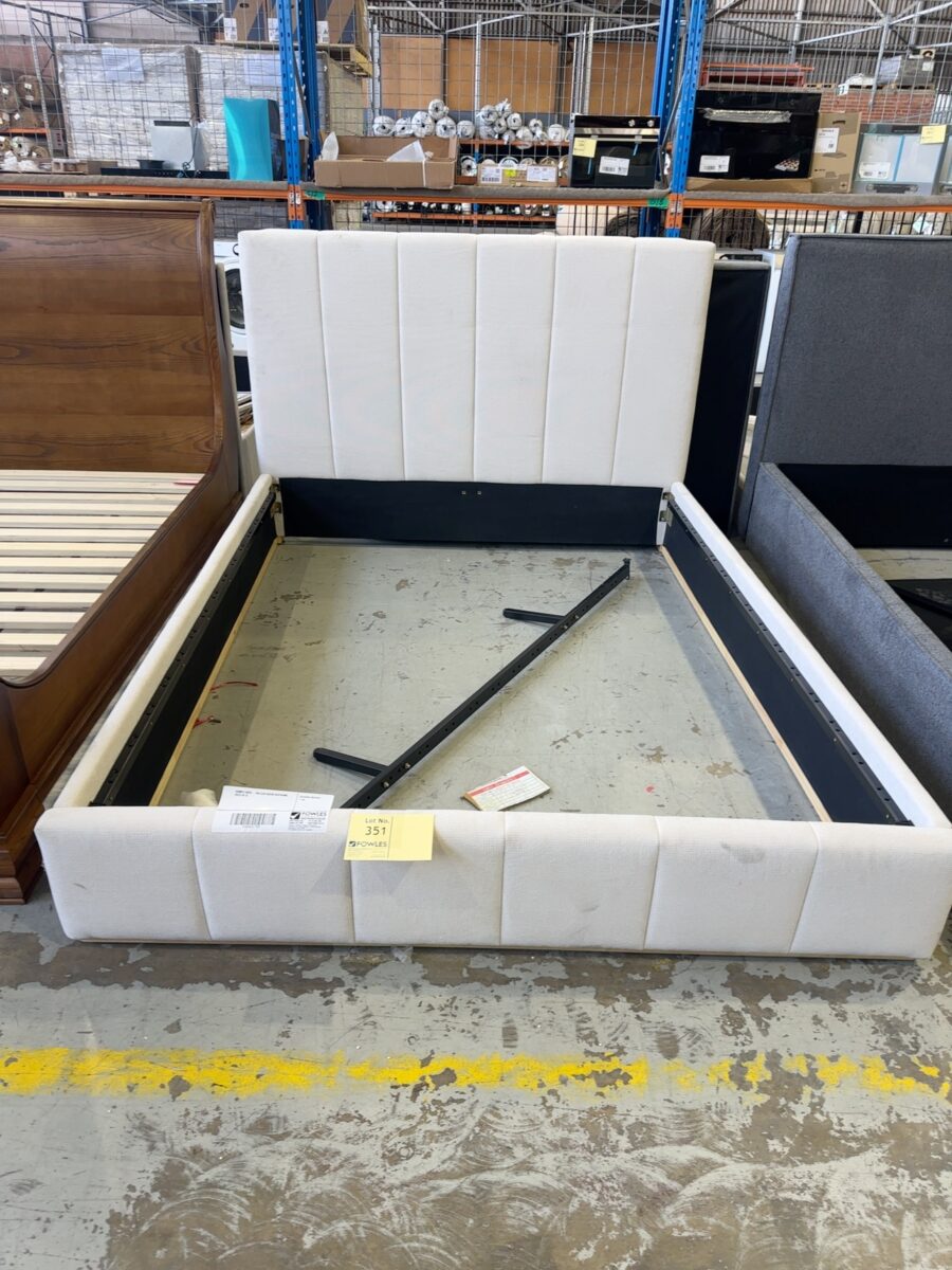 SAMPLE BEDS - DELILAH QUEEN BEDFRAME, SOLD AS IS