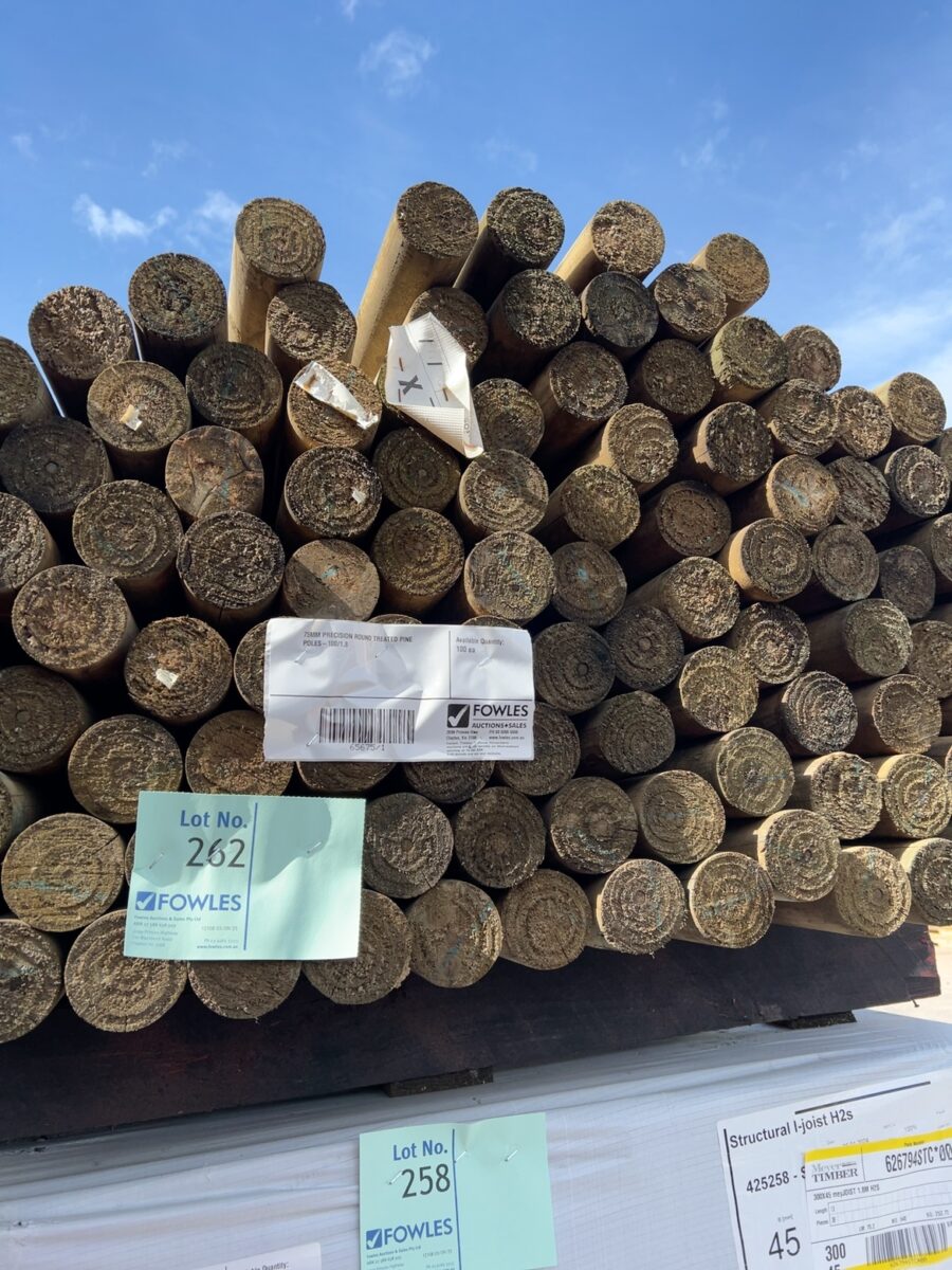 75MM PRECISION ROUND TREATED PINE POLES-100/1.8