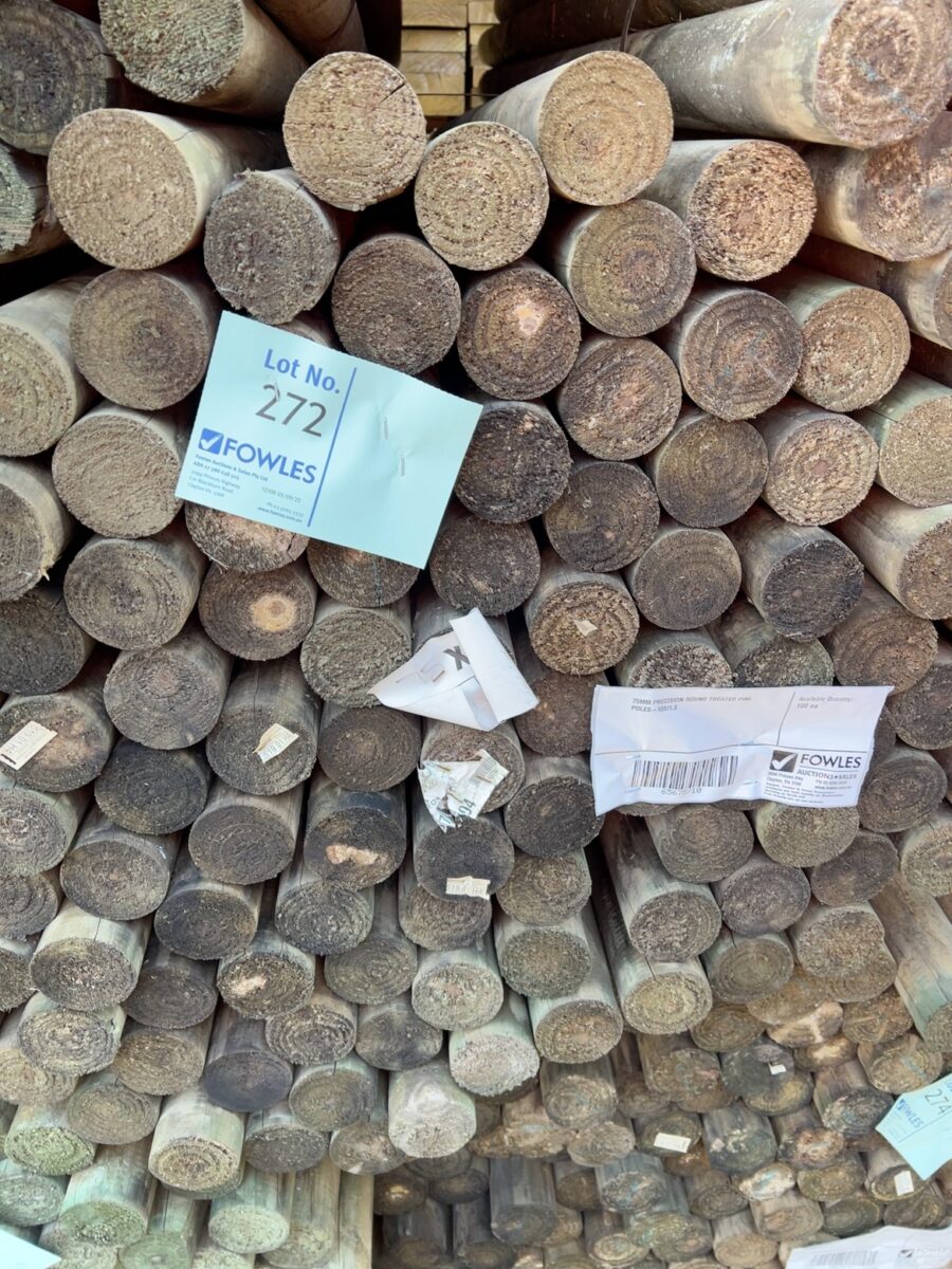 75MM PRECISION ROUND TREATED PINE POLES-100/1.8