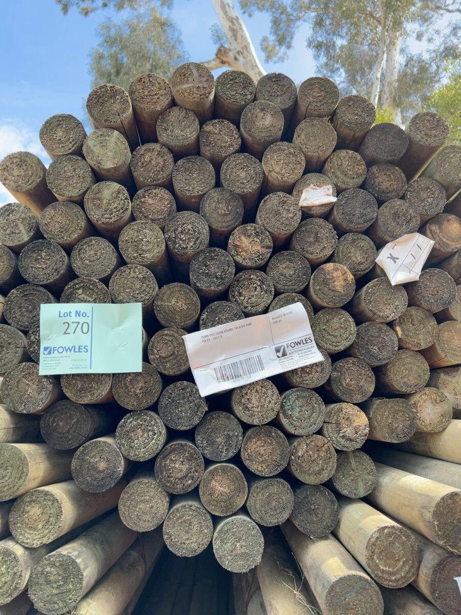 75MM PRECISION ROUND TREATED PINE POLES-100/1.8