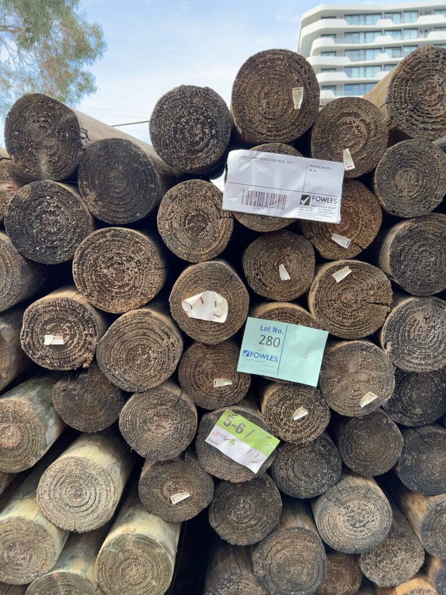 125-150MM TREATED PINE POLES-35/2.1