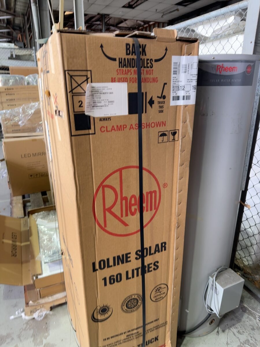 RHEEM BP5160NG SYSTEM 5160 SOLAR GAS BOOSTED TANK, NATURAL GAS, 12 MONTH WARRANTY