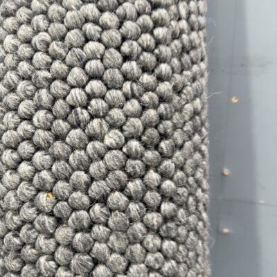 EX DISPLAY SLATE WOOL LOOP RUG 240CM X 330CM RRP99