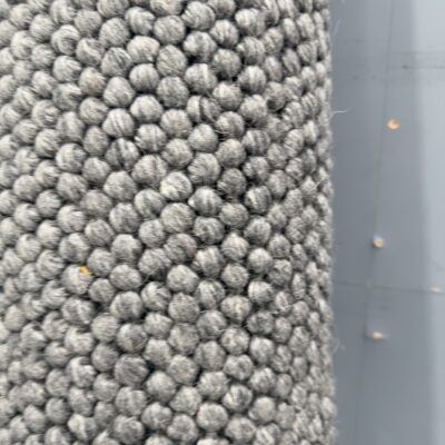 EX DISPLAY SLATE WOOL LOOP RUG 240CM X 330CM RRP99
