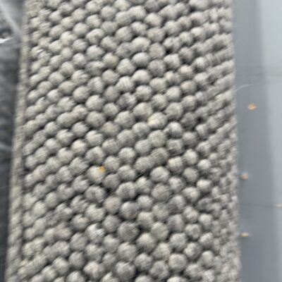 EX DISPLAY SLATE WOOL LOOP RUG 240CM X 330CM RRP99