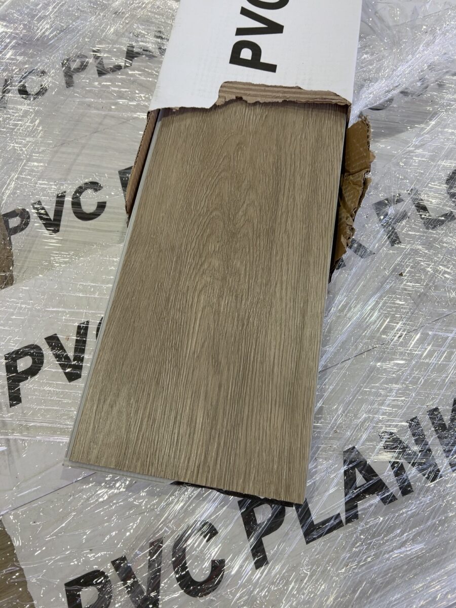 1220MM LONG X190MM WIDE PVC PLANK FLOORING-(43 BOXES X 1.62 M2)