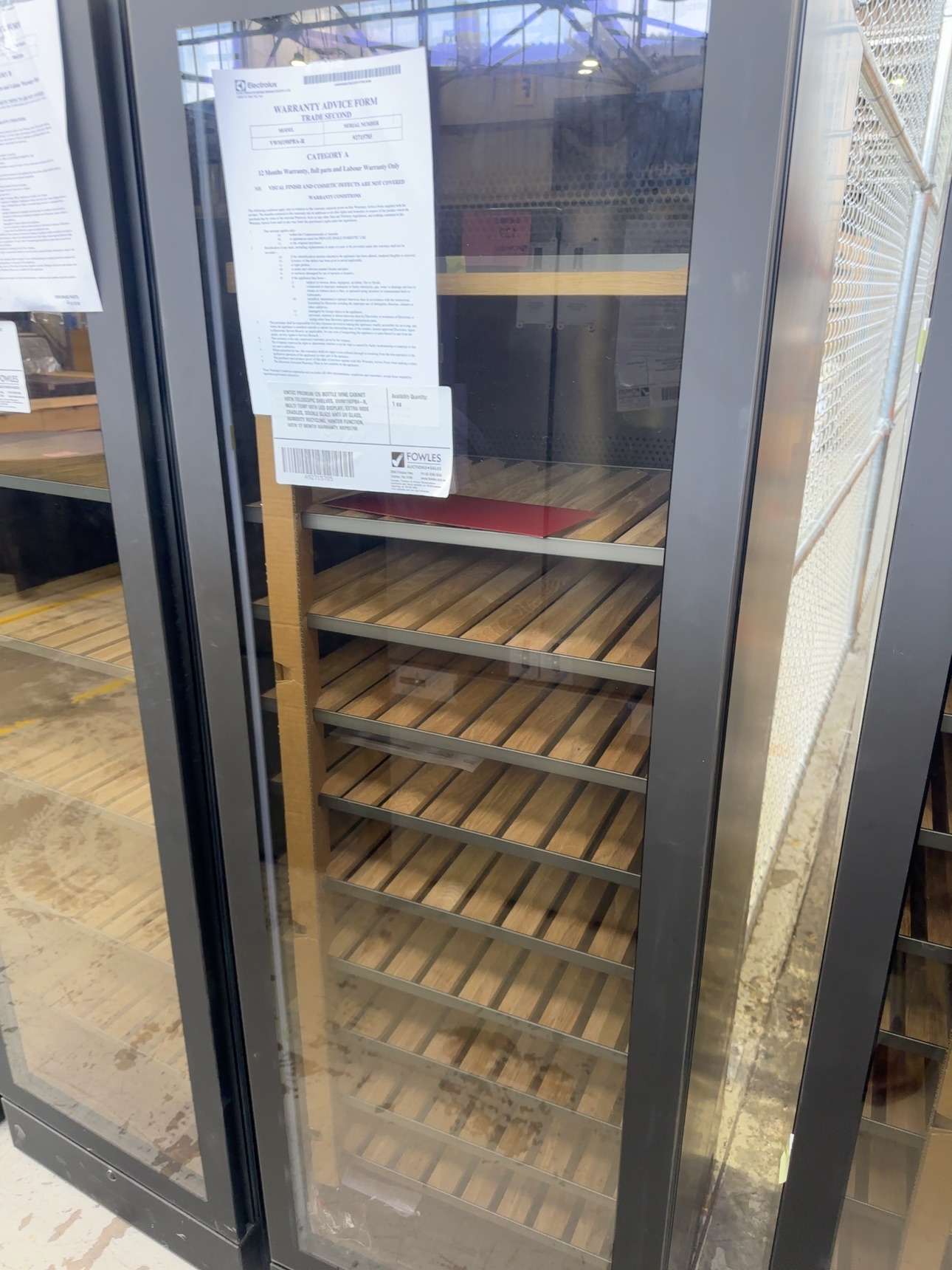 VINTEC PREMIUM 126 BOTTLE WINE CABINET WITH TELESCOPIC SHELVES, VWM198PBA-R, MULTI TEMP WITH LED DISPLAY, EXTRA WIDE CRADLES, DOUBLE GLAZE ANTI UV GLASS, HUMIDITY RECYCLING, WINTER FUNCTION, WITH 12 MONTH WARRANTY RRP$5790 VINTEC PREMIUM 126 BOTTLE WINE CABINET WITH TELESCOPIC SHELVES, VWM198PBA-R, MULTI TEMP WITH LED DISPLAY, EXTRA WIDE CRADLES, DOUBLE GLAZE ANTI UV GLASS, HUMIDITY RECYCLING, WINTER FUNCTION, WITH 12 MONTH WARRANTY RRP$5790