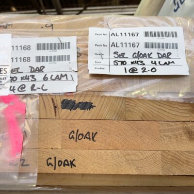 ASSORTED SELECT GRADE LAM GLACIAL OAK KD HARDWOOD INCL 570X33 & 570X43- (PACK NUMBERS AL11166/67/68 IN 1 PACK)