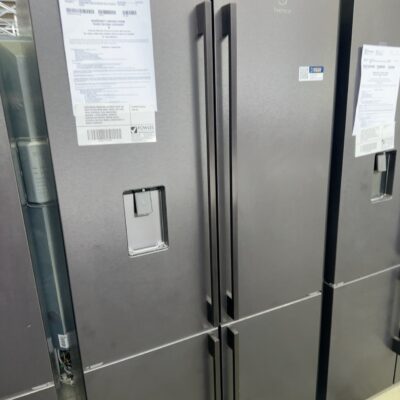 ELECTROLUX EQE5657BA ULTIMATE TASTE 700 MATTE BLACK QUAD DOOR FRIDGE, 562 LITRE, WITH TASTESEAL PLUS CONVERTIBLE DRAWER, 4 STAR ENERGY, HUMIDITY CONTROLLED CRISPER, INDOOR WATER SYSTEM & AUTO ICE MAKER, 896MM WIDE 12 MONTH WARRANTY