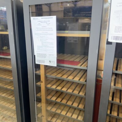 VINTEC PREMIUM 126 BOTTLE WINE CABINET WITH TELESCOPIC SHELVES, VWM198PBA-R, MULTI TEMP WITH LED DISPLAY, EXTRA WIDE CRADLES, DOUBLE GLAZE ANTI UV GLASS, HUMIDITY RECYCLING, WINTER FUNCTION, WITH 12 MONTH WARRANTY RRP90