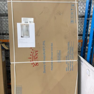 NEW CHROME FRAMED SHOWER SCREEN WITH PIVOT DOOR, 6MM AUSTRALIAN STD TOUGHENED GLASS, FITS STANDARD SHOWER BASE 1200MM X 900MM BUT CAN BE INSTALLED DIRECTLY ONTO TILES, DOOR SIDE CAN ADJUST 1140MM TO 1220MM, FIXED PANEL SIDE IS 845MM TO 870MM. SINGLE COMPLETE BOX ON PICK UP.