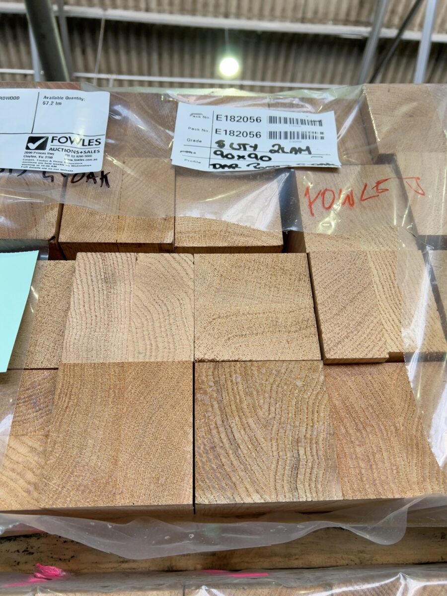 90X90 GLACIAL OAK DAR LAM KD HARDWOOD POSTS