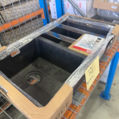 MARIS DOUBLE BOWL MATT BLACK UNDERMOUNT SINK, MRG120-35MB, 12 MONTH WARRANTY