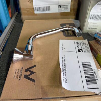 CLASSIC WALL MOUNTED STANDARD SINK SPOUT, SWIVEL OUTLET 215MM REACH, SP110