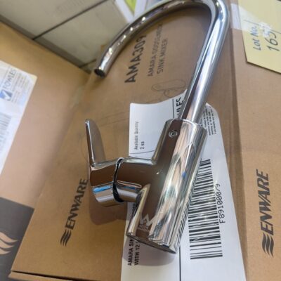 AMARA SINK MIXER GOOSENECK, AMA309 WITH 12 MONTH WARRANTY