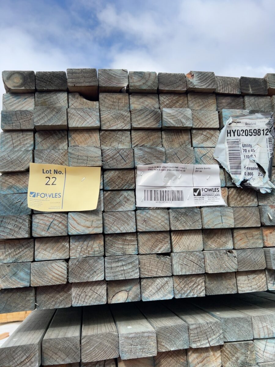 70X45 T2 BLUE UTILITY GRADE PINE-110/2.1 (THIS PACK IS AGED STOCK AND SOLD AS IS)