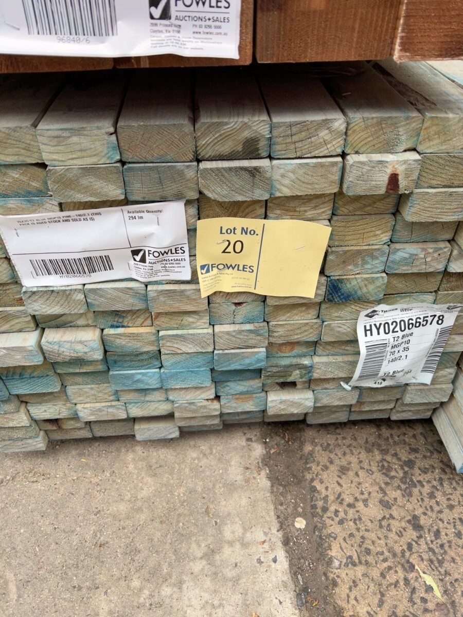 70X35 T2 BLUE MGP10 PINE-140/2.1 (THIS PACK IS AGED STOCK AND SOLD AS IS)