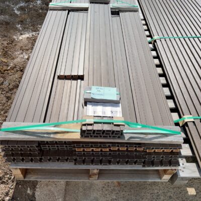 200X28 DARK SPOTTED GUM COLOUR CX CASTELLATED COMPOSITE CLADDING-31/3.6