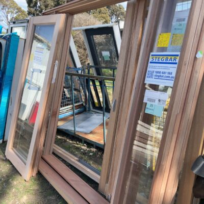 2180X2400 TIMBER COURTYARD DOOR UNIT