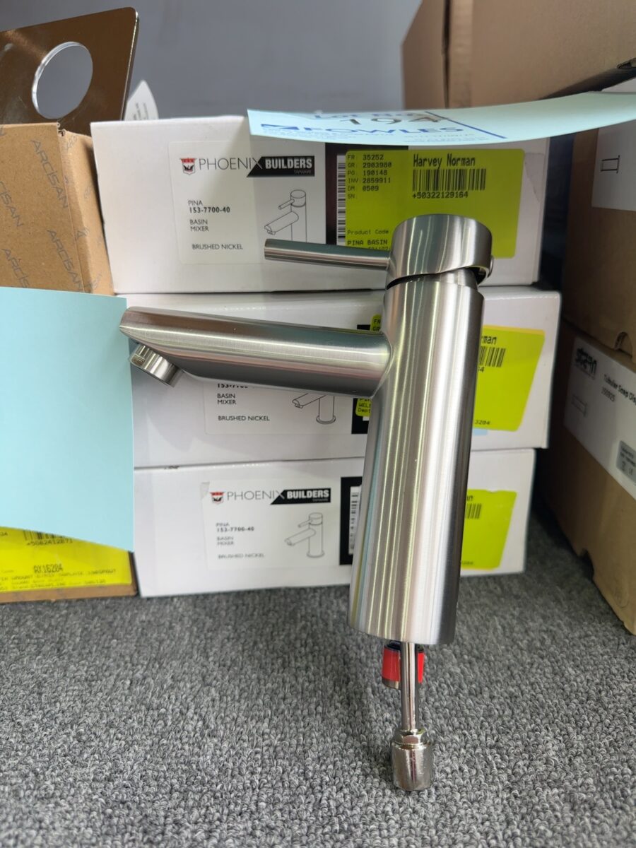 PHOENIX PINA BASIN MIXER, BRUSHED NICKEL 153-7700-40