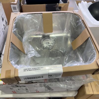 FRANKE SSX210-45 SEVILLE SINGLE BOWL SINK, TOP MOUNT OR UNDERMOUNT